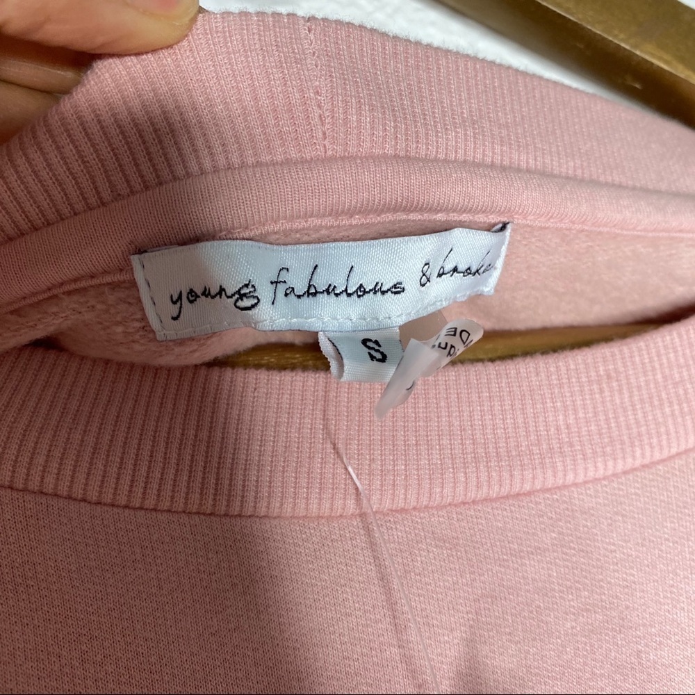 Young Fabulous & Broke- NWT Pink Ombré Crewneck - Picture 4 of 6